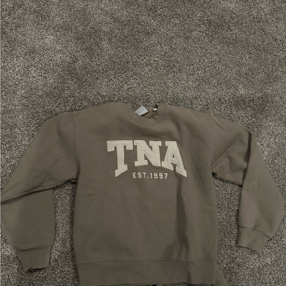 TNA COZY FLEECE PERFECT CREW SWEATSHIRT - Picture 2 of 3